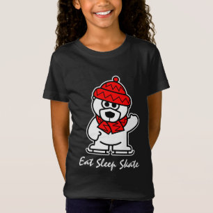 T-Shirt T shirt ours polaire patinage animé