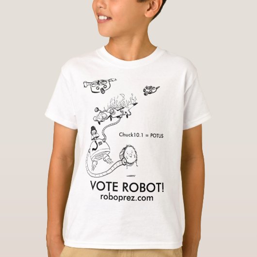 T-shirt T-Shirt, Président Robot pour enfants (Devant)
