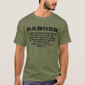 T-shirt T-shirt RANGER Oath GreenT-Shirt (Devant)