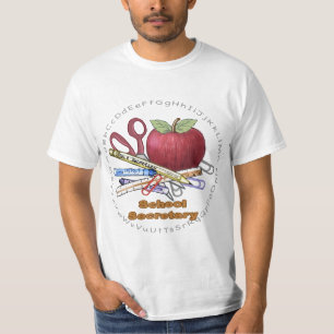 T-shirt T-Shirt, secrétaire d'école