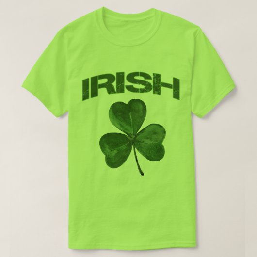 T-shirt T-Shirt, Shamrock irlandais de la Saint-Patrick (Design devant)