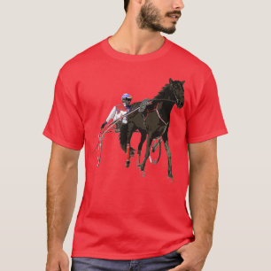 T-shirt T-shirt Sport Horse Race Harnais Racing T-