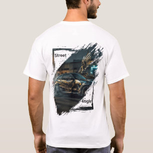T-shirt T‑Shirt Street Eagle Night Drive   Art Voiture & A
