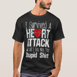 T-shirt T-Shirt, survivant de l'attaque cardiaque Art roug