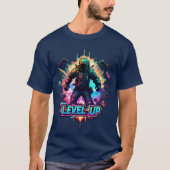 T-shirt T-shirt T-shirt Neon Arcade Glitch Retro (Devant)