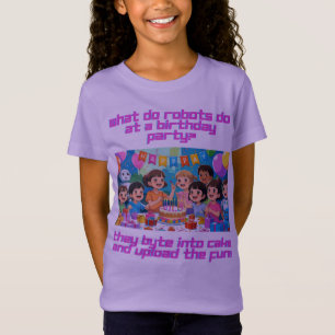 T-shirt T-shirt T-shirt Robot T-shirt Girls
