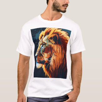 T-shirt "T-shirt tête de lion silhouette - gras et puissan