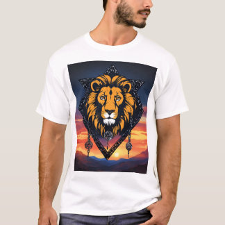 T-shirt "T-shirt tête de lion silhouette - gras et puissan