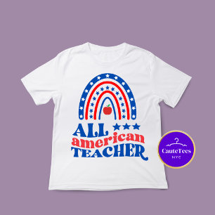 T-shirt T-Shirt, Tout Enseignant Américain De Retour À L'É