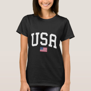T-shirt T Shirt Usa Femmes Hommes Enfants Drapeau Américai
