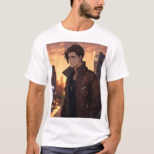 T-shirt "T-shirt Vibes Attitude Anime (Devant)