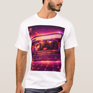 T-shirt T Shirt Vibes Rétro Cockapoo Cassette 80s