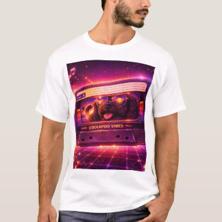 T-shirt T Shirt Vibes Rétro Cockapoo Cassette 80s