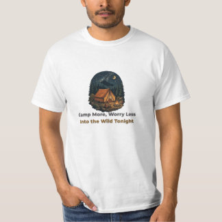T-shirt T-ShirtCamp Plus de soucis Camping Tente Feu de ca