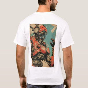 T-shirt T-ShirtDesc Retro Futuristic Mech