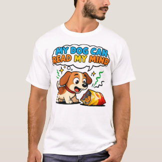 T-shirt T-ShirtMon Chien Peut Lire Dans Mes Pensées