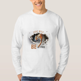 T-shirt T-ShirtRestez Sauvage, Soyez Gratuit