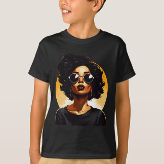 T-shirt T Shirts Histoire Noire Pour Femmes Drogue Reine F