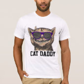T-shirt T-shirts, lunettes de soleil CAT DAD (Devant)