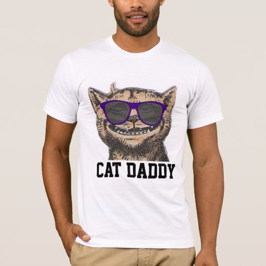 T-shirt T-shirts, lunettes de soleil CAT DAD (Devant)