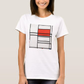 T-shirt T-shirts: PIET MONDRIAN : COMPOSITION, ROUGE ET BL (Devant)