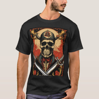 T-shirt T-ShirtT-Shirt noir élégant pour V Éffrayant