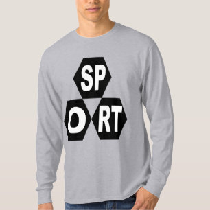 T-shirt T-shit basique  gris pour hommes  DESIGN   SPORT