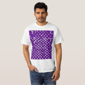 T-shirt T-Shpolka de base motif pourpre pour hommes (Devant entier)