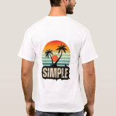 T-shirt T-shurt Nouveau simple (Dos)