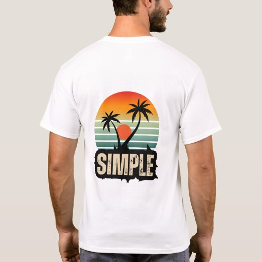 T-shirt T-shurt Nouveau simple (Dos)