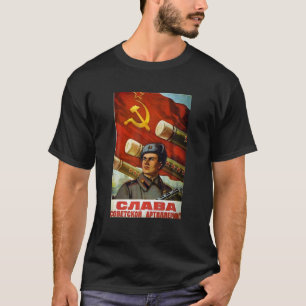 T-shirt T soviétique Chemise URSS Poster vintage de propag
