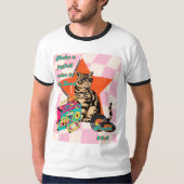 T-shirt T unisexe de verset de la Bible du chat rétro (Devant)