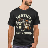 T-shirt TA41-Justice pour le raton laveur d'arachides et d (Devant)