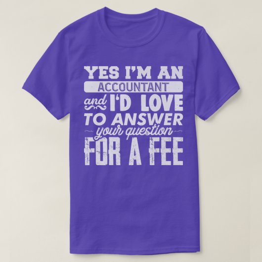 T-shirt Ta Comptable Consulting CPA Bokeeper Funny Cute (Design devant)