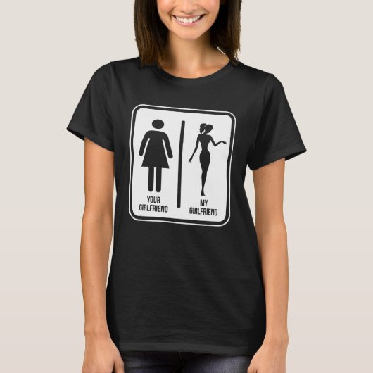 T-shirt Ta copine vs ma copine (Devant)