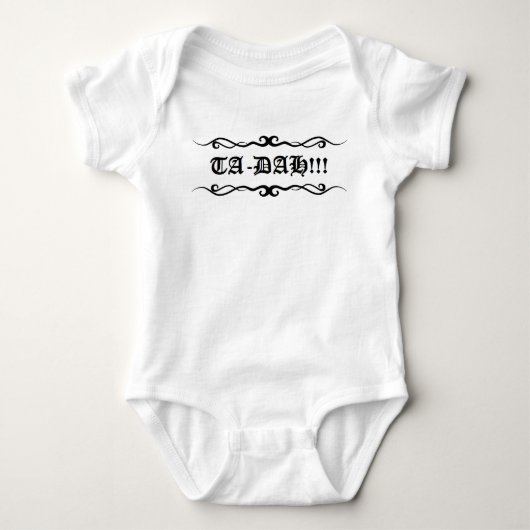 T-shirt TA-DAH ! ! ! - Dessus raglan de style de dames (Devant)