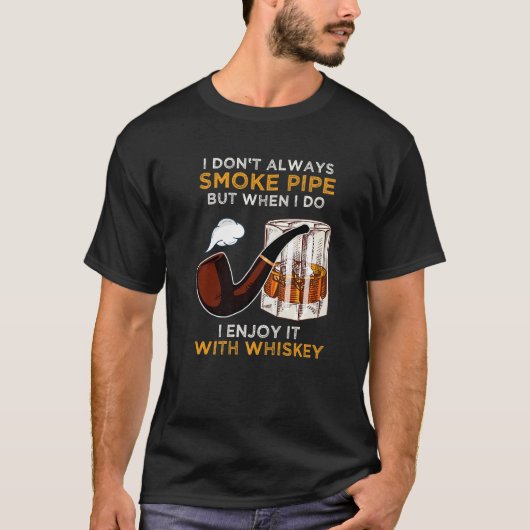 T-shirt Tabac À Tubes Pour Les Connoisseurs De Whiskey Et (Devant)
