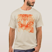 T-shirt Tabby Art Pop Tabby Orange (Devant)