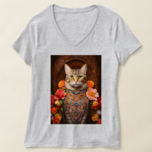 Tabby Brown avec fleurs et style victorien