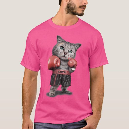 T-shirt Tabby Cat Comme Champion Boxer (Devant)
