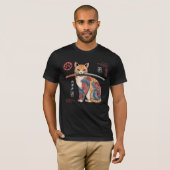 T-shirt Tabby Cat Orange Stylisé avec complexe (Devant entier)