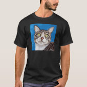T-shirt Tabby Cat Peinture (Devant)