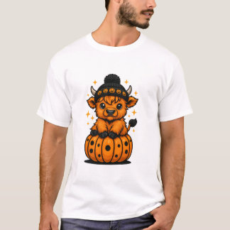 T-shirt Tabby Chat d'automne avec Sweater Citrouille Autom