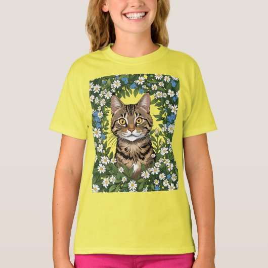 T-shirt Tabby Chat Et Massachusetts Mayflowers 3 (Devant)