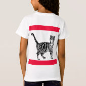 T-Shirt Tabby Chat Joyeux Noël Catsmus Rouge Funny Chats (Dos)