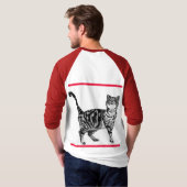 T-shirt Tabby Chat Joyeux Noël Catsmus Rouge Funny Chats T (Dos entier)