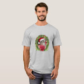 T-shirt Tabby Christmas Wreath (Devant entier)