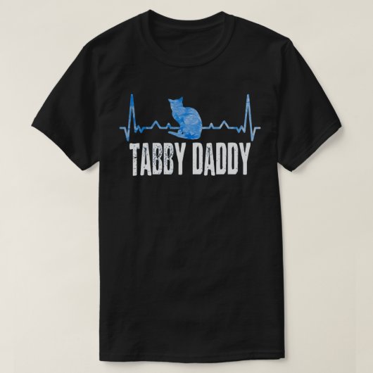 T-shirt Tabby Daddy Tee Cat Daddy Papa Fête des pères Ongl (Design devant)