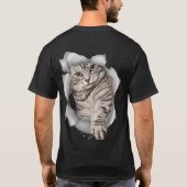 T-shirt Tabby domestique - chaton (Dos)