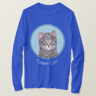 T-shirt Tabby Gris Peinture Chat - Cute Original Art Chat